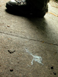 cum splatter on pavement